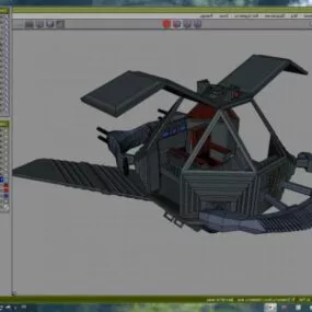 Futuristic Airplane 3d model