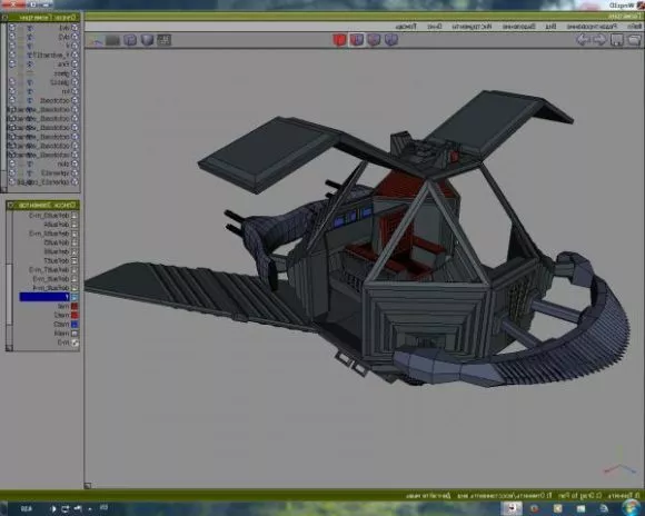 Dragonball Comic Airplane 3d model