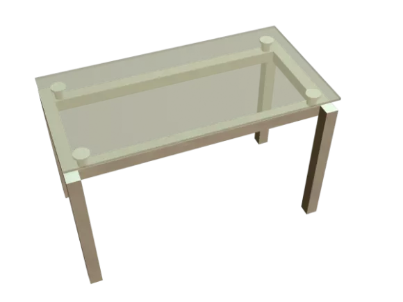 Modern Makeup Table With Mirror 3d model