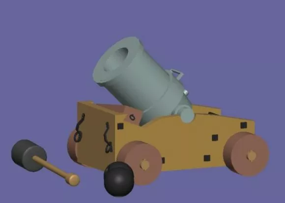 Mortar Vehicle Toy 3d model Mortar Vehicle Toy 3d model