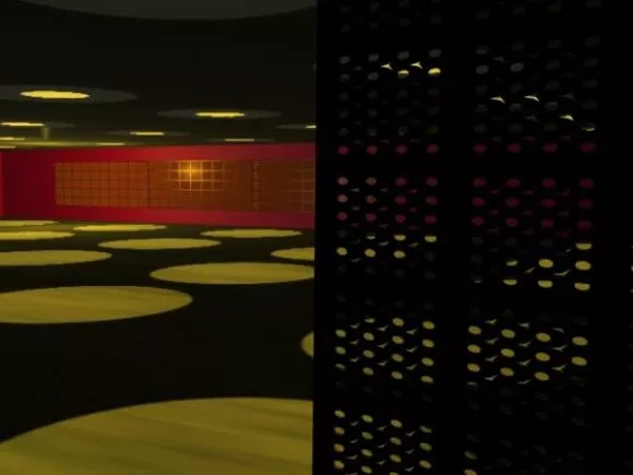 Hall With Lights 3d model Hall With Lights 3d model
