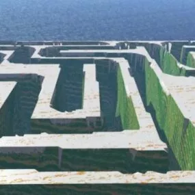 Garden Hedge Maze 3d model