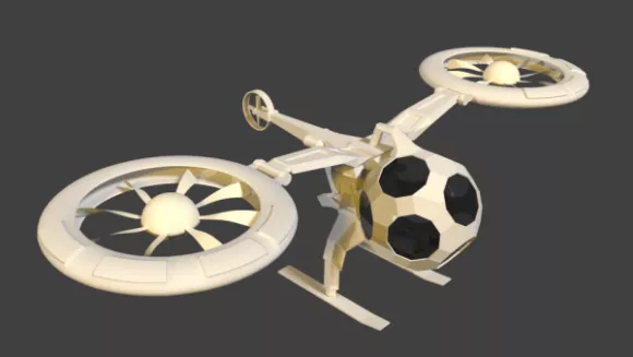 Drone Helicopter Concept 3d model Drone Helicopter Concept 3d model
