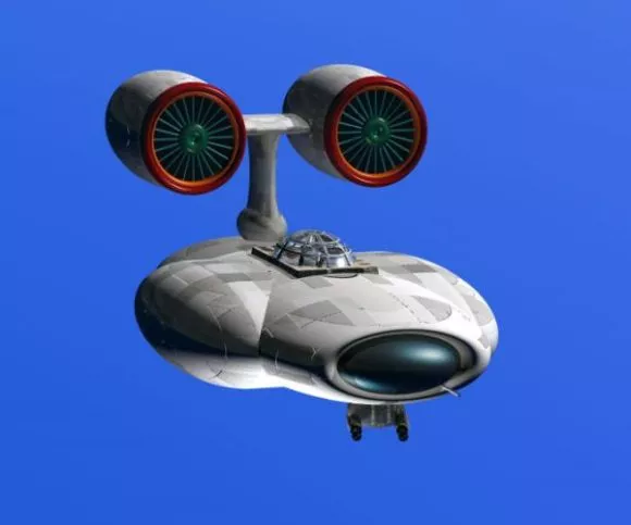 Space Dock Futuristic Spacecraft Station 3d model