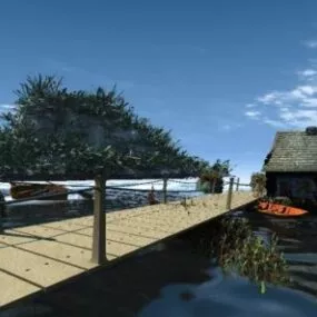 Riverside House 3d model
