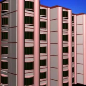 Apartment Building House 3d model
