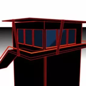 Black House Building 3d model