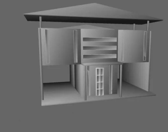Generic Ruins Building 1 3d model