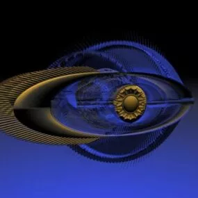 Scifi Iron Sphere Equipment 3d model