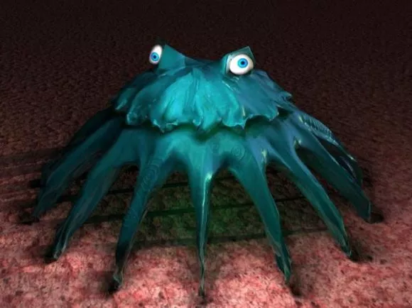 Cartoon Virus Funny Face 3d model