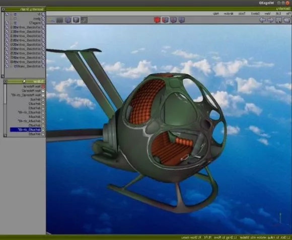 Helicopter Space Aircraft 3d model Helicopter Space Aircraft 3d model