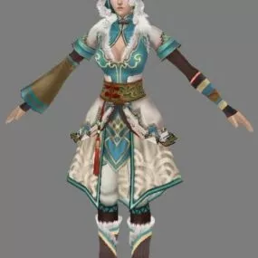 Anime Girl Character Kenji 3d model