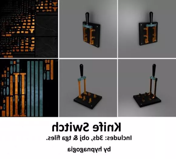 Knife Switch 3d model Knife Switch 3d model