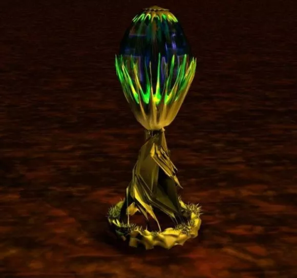 European Wall Lamp Golden Stand 3d model