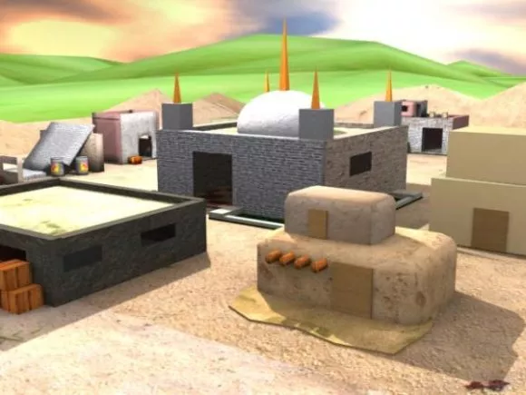 Modern Building Complex Concept 3d model