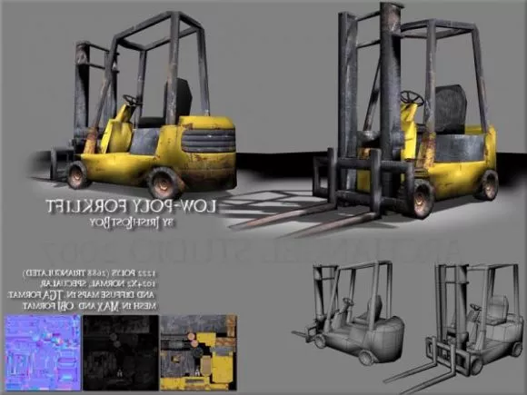 Elevator Forklift 3d model
