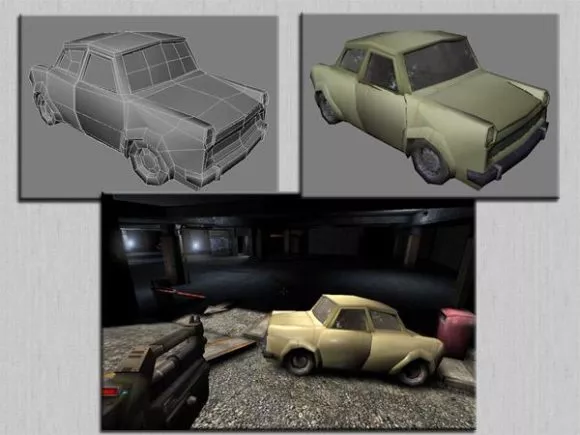 Wrecked Car Set 3d model Wrecked Car Set 3d model