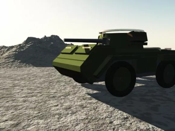 Ww2 Tank Weapon Soviet Tank 3d model