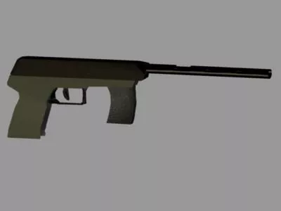 M4a1 Rifle Gun With Scope 3d model