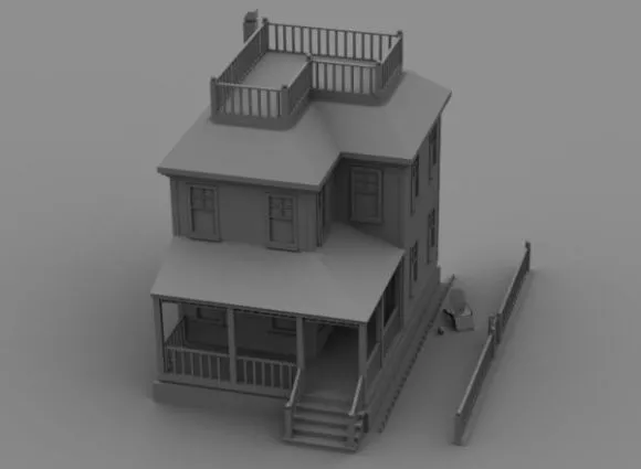 Prometheus Fantasy Building 3d model