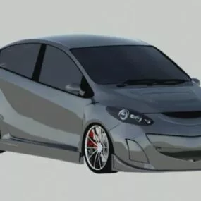 Mazda 2 Car Vehicle 2010 3d model
