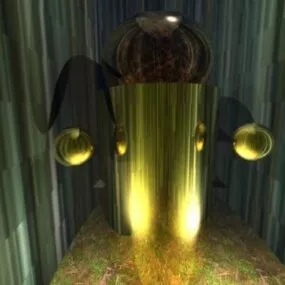 Metal Lights Decoration 3d model