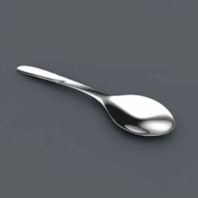 Metallic Spoon 3d model