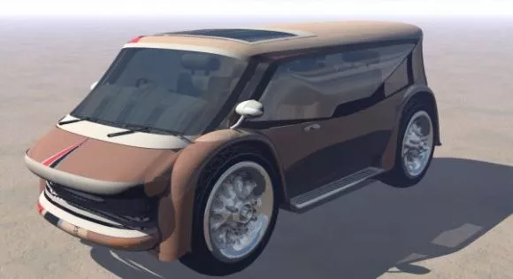 Batmobile Car Concept Prototype 3d model