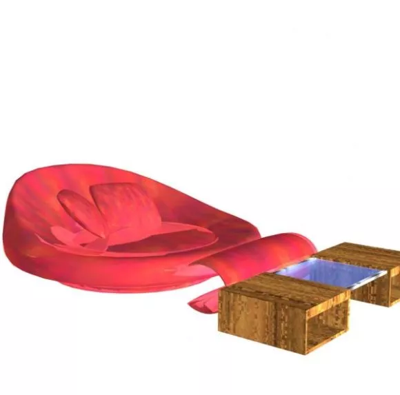 Modern Sofa Multiple Steps Style 3d model