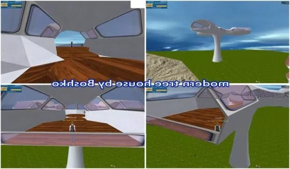 Rock Building Inside Space 3d model