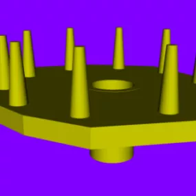 Mousetrap Game Base Stand 3d model