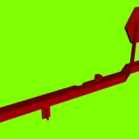 Tube Mousetrap Game Toy 3d model