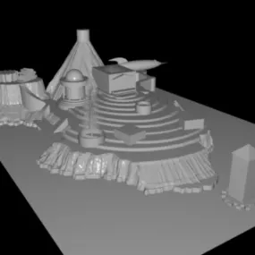 Nyst Ancient Building 3d model