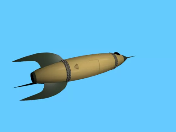 Space Rocketship 3d model Space Rocketship 3d model