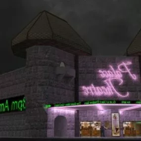 Restaurant Building Coffee Shop 3d model