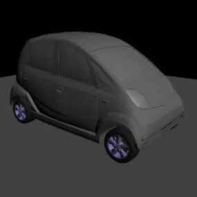 Electric Car Small Size 3d model