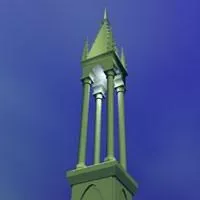 Gothic Church Pillar 3d model