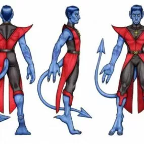 Nightcrawler Comic Character 3d model