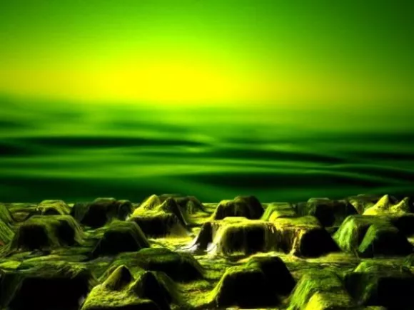 Round Terrain Landscape 3d model