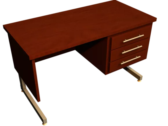 Wood Wine Cabinet With Dining Table 3d model