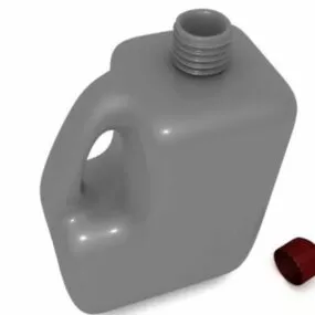 Plastic Oil Can 3d model