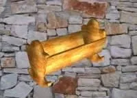 Old Cot Ancient Style 3d model