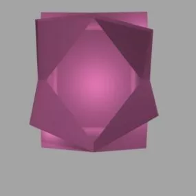 Open Box Origami Style 3d model