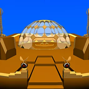 Dome Pavilion Building 3d model