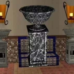 Patio Urn Decoration 3d model