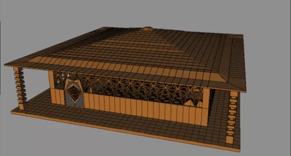 Gaming Building Small Workshop 3d model