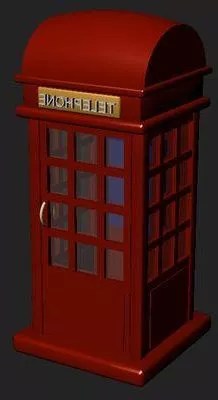 Phonebooth 3d model Phonebooth 3d model