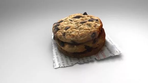 Pile Of Cookies Cake 3d model Pile Of Cookies Cake 3d model