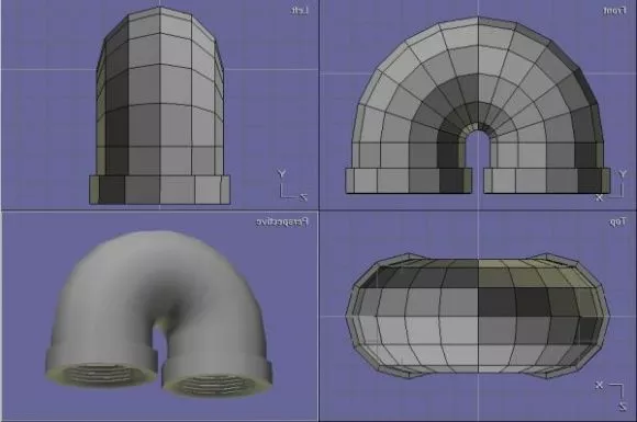 Scifi Water Pipe 3d model