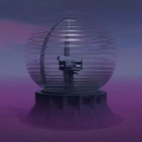Scifi Sphere Gadget 3d model